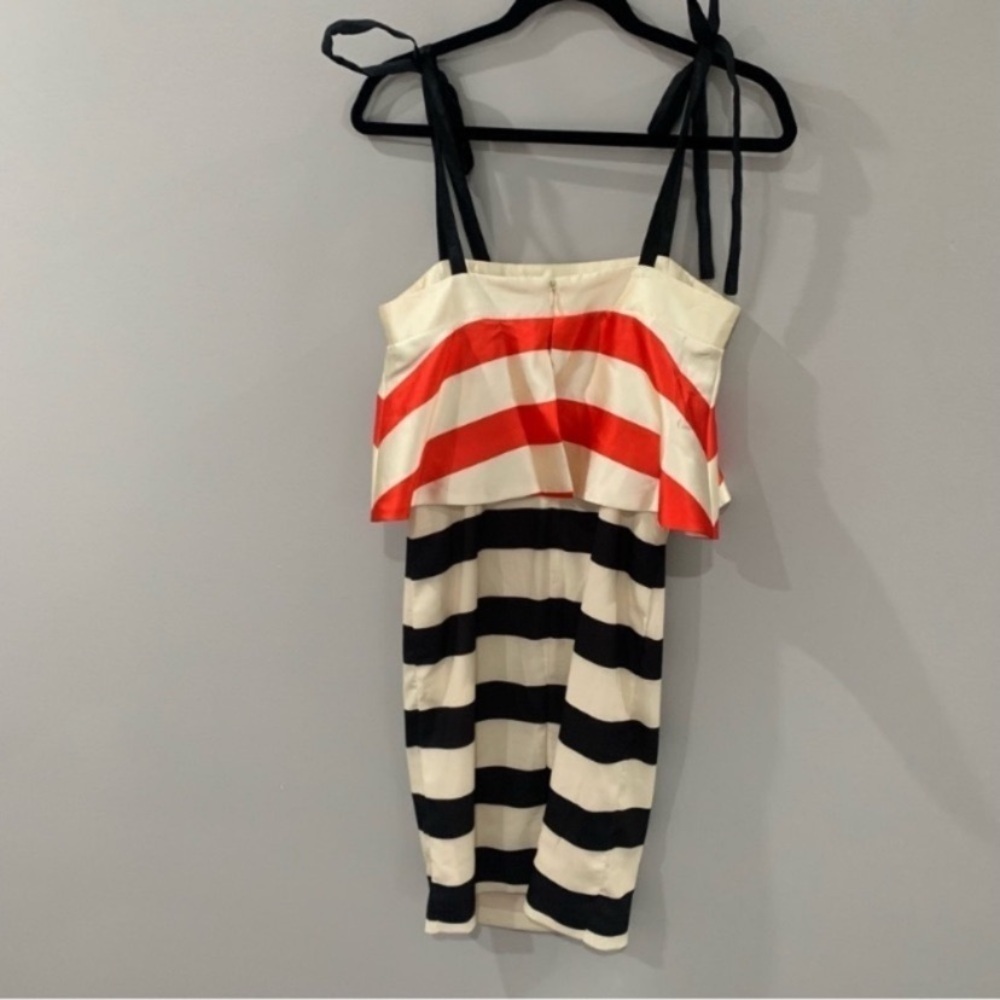 Anthropologie Mare Mare Dress Striped Mini Satin - Picture 6 of 8